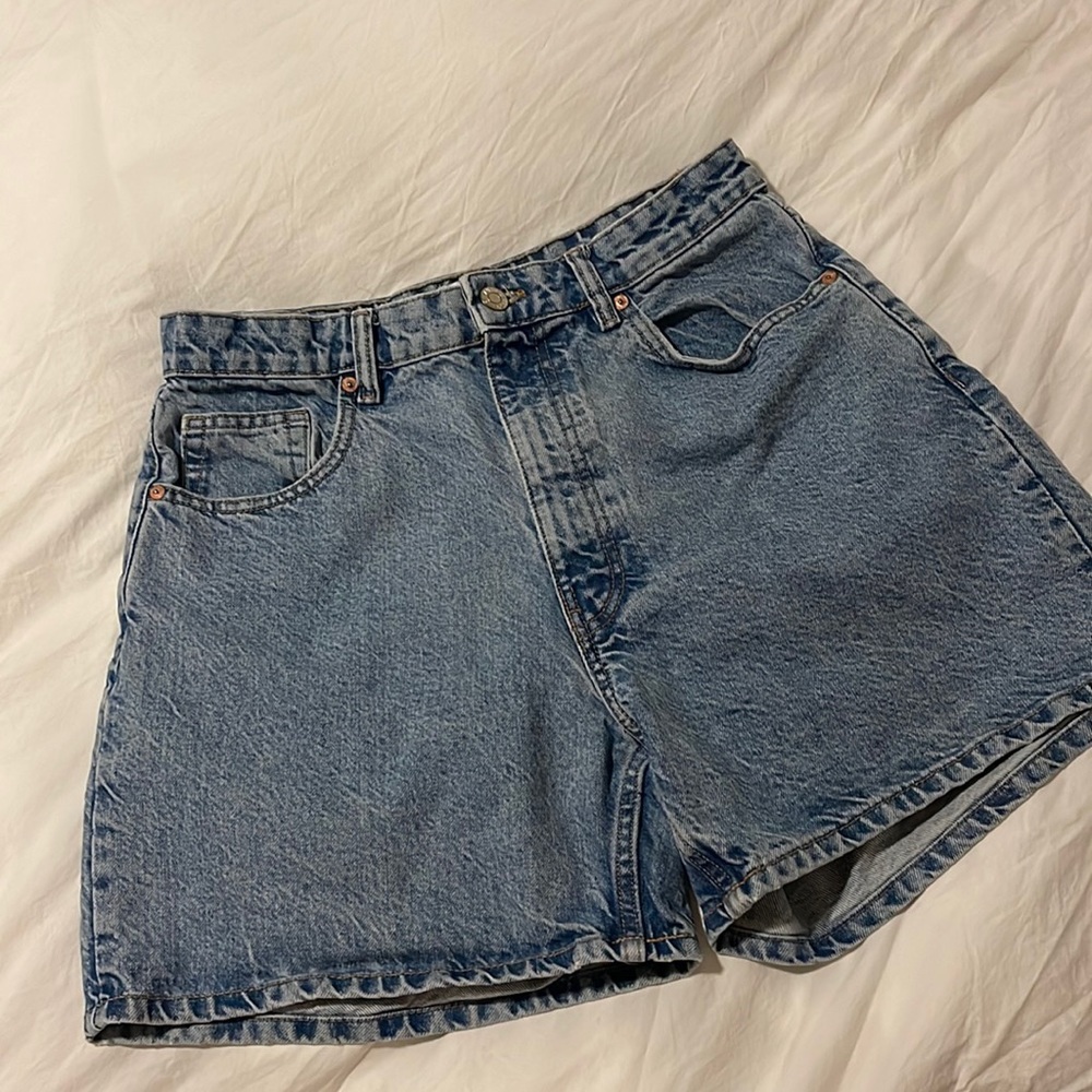 Zara High Waisted Jean Shorts